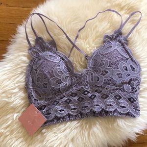 NWT lavender bralette - s